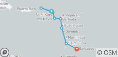 Oostelijk Caribisch gebied met St. Barths 2027-2028 - 8 Dagen (van Philipsburg naar Bridgetown) - 8 bestemmingen