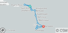 Epische reis: Sint Maarten naar Barbados - 19 bestemmingen