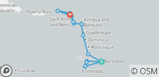 Viaje épico: De Barbados a San Martín - 19 destinos