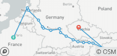 Joyas europeas con París y Praga París → Praga (2027) - 17 destinos