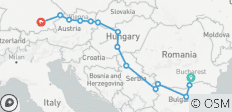 Grand Danube Boekarest → München (2027) - 14 bestemmingen