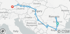 Grote Donau met Transsylvanië en München Boekarest → München (2027) - 15 bestemmingen