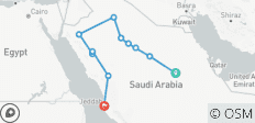 Grosse Saudi-Arabien Rundreise - 11 Destinationen