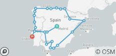 Viaje por Iberia - 21 días - 23 destinos