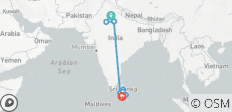 Indien Goldenes Dreieck mit Splendid Srilanka - 8 Destinationen