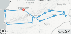 9 jours de voyage à travers Marrakech, Ait Benhaddou, le Sahara et Agadir. (Privé, entièrement guidé et hôtels 4*) - 16 destinations