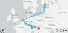 Capitales de la mer Baltique et joyaux européens Helsinki → Budapest (2026) - 24 destinations