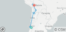 Weinberge, Wüste & Salz, Chile & Bolivien 11 Tage Tour - 8 Destinationen
