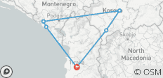 Tour of Montenegro and Kosovo in 2 days from Tirana or Durres - 6 destinations