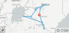 Las Llanuras de África Safari por la Fauna de Kenia (de Nairobi a Amboseli) (2026) - 12 destinos