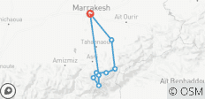 Itinéraire de randonnée de 7 jours : De l\'Ourika à Imlil en passant par le Toubkal - 9 destinations