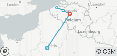 7 Tage durch Paris und Brüssel: Vom Eiffelturm zum Grand Place - 5 destinations
