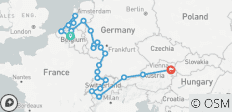 Rhin et Moselle romantiques avec Bruges et les merveilles de la Suisse et de l\'Autriche 2027 - 32 jours (from Bruxelles to Vienne) - 23 destinations