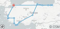 Tour Privado de 17 Días en TURQUÍA | ¡Explora Ciudades Antiguas, Montañas Escénicas y Costas Turquesas! | Viaje por Carretera Guiado VIP por Angels Vacations - 16 destinos
