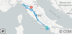 12 Tage in Italien mit dem Zug: Neapel, Rom & Florenz - 16 Destinationen