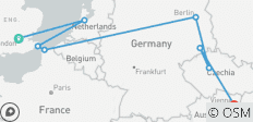 London to Vienna Trail (Bis März \'27), ab London, Lücke 18-22) - 8 Destinationen