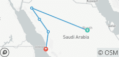 La route du patrimoine (including Tabuk) - 5 destinations