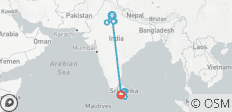 India Sri Lanka Tour - 13 destinations
