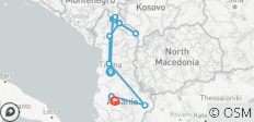 Marcher en Albanie (including Bajram Curri) - 11 destinations