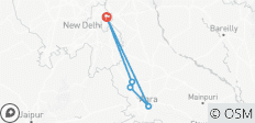 Au départ de Delhi : 6 jours de visite de Mathura Vrindavan avec Agra Taj Mahal ! - 5 destinations