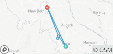 Ab Delhi: 6 Tage Reise nach Mathura und Vrindavan mit Besuch des Taj Mahal in Agra! - 9 Destinationen