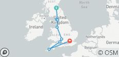 Costas y Paisajes de Inglaterra con Edimburgo, Liverpool y Londres (Edimburgo a Londres) (2026) - 9 destinos