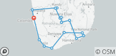 Scenic Sri Lanka Train Tour 16 Day - 16 destinations