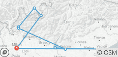 Alpes suisses par le train de la Bernina, Saint-Moritz, Vérone, les lacs du Nord et Venise - 6 jours - 13 destinations