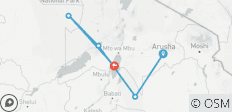 5-Day Upper Mid-Range Best of Tanzania Safari. - 5 destinations