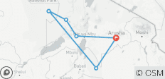 7-Day Safari + Sunset Walking on the Crater Rim & Maasai - 7 destinations
