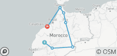 Circuit de 9 jours de Marrakech à Casablanca - 7 destinations