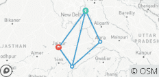 4 Day Golden Triangle Tour With Ranthambore Tiger safari - 7 destinations