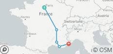Paris Lyon Avignon Marseille et Nice en 12 jours - 5 destinations