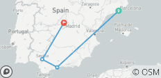 Explorez les joyaux de l\'Espagne : Barcelone, Malaga, Séville et Madrid - 4 destinations