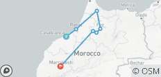 Maroc Express 4 jours : Aventure à Casablanca, Chefchaouen, Fès et Marrakech - 7 destinations