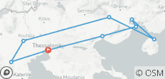 Descubre Grecia, Macedonia y Tesalia en 10 días desde Salónica. Viaje circular por la isla de Thasos, Kavala, Serres, Filipos, Aegae, Pella, Anfípolis. - 9 destinos