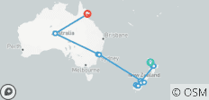 Bucket List Neuseeland und Australien - 36 Destinationen