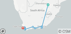Zuid-Afrika - Wandelen langs de hoogtepunten van de Kaapregio en de Tuinroute (16 dagen) - 13 bestemmingen
