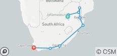 Beleef de hoogtepunten van Zuid-Afrika (17 dagen) - 9 bestemmingen