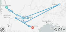 Canal des Deux Mers - von Bordeaux nach Carcassonne (9 Tage) - 13 Destinationen