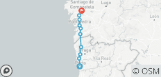 Chemin de Saint-Jacques portugais de Porto à Saint-Jacques (14 jours) - 10 destinations