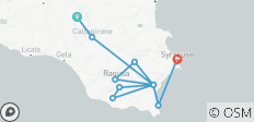 Barockstädte Siziliens Radtour (8 Tage) - 11 Destinationen