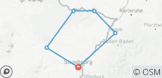Fietsen in de PAMINA regio Baden - Elzas - Pfalz (8 dagen) - 6 bestemmingen