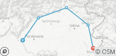 Der Pedemontana-Radweg: Von Sacile nach Gorizia (6 Tage) - 5 Destinationen