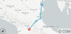 Excursion à vélo de Venise à Florence (8 jours) - 7 destinations