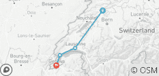 Via Jacobi Romont - Genève (7 dagen) - 4 bestemmingen
