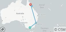 Australia - Highlights of the East 16 Days - 10 destinations
