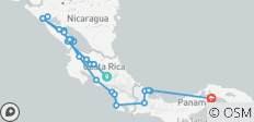 Costa Rica, Nicaragua & Panama à pied (21 jours) - 30 destinations