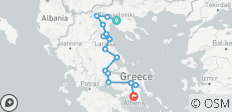 Greece lesser-known 12 days tour from Thessaloniki to Athens. Pella, Aegae, Olympus, Dion. Volos, Chalkida. - 17 destinations