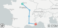 12 jours d\'aventure en France : Paris, Dijon, Lyon, Avignon et Nice - 5 destinations